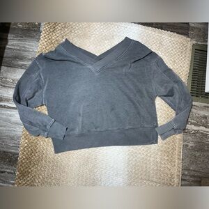 SO Charcoal V Cut Sweater XS